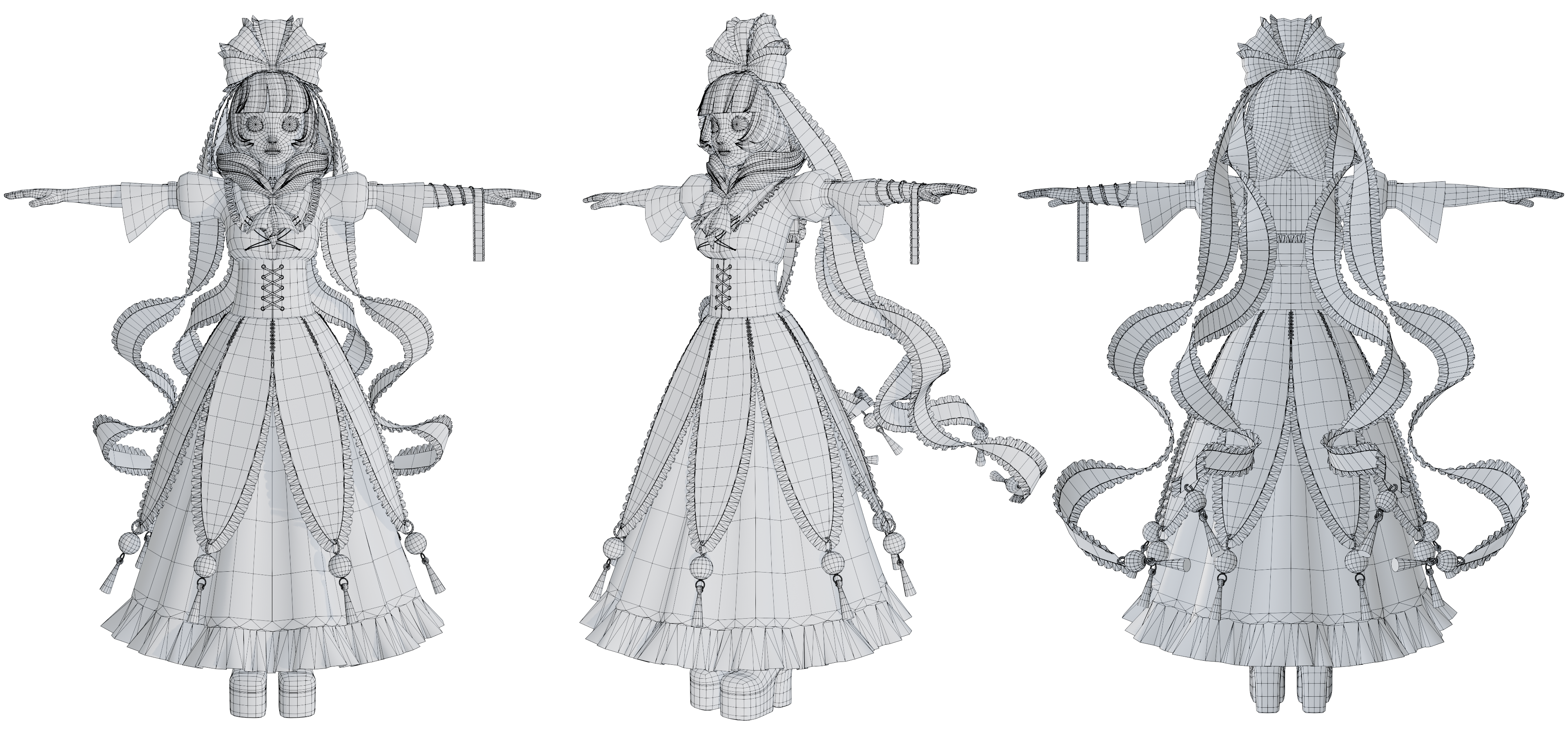 Kagiyama Hina - Wireframe