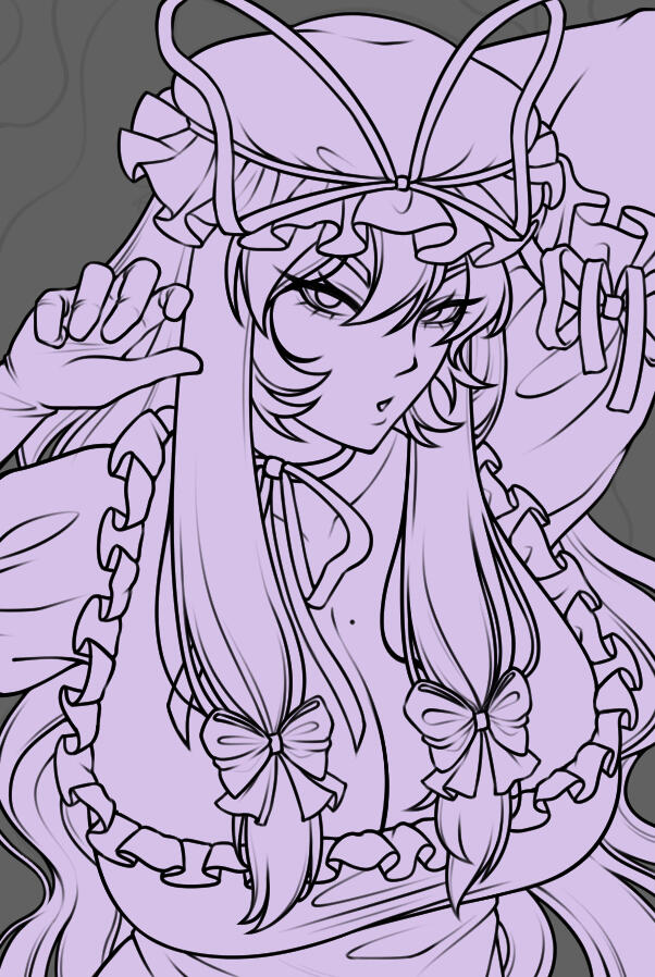 Yukari Yakumo - Lineart